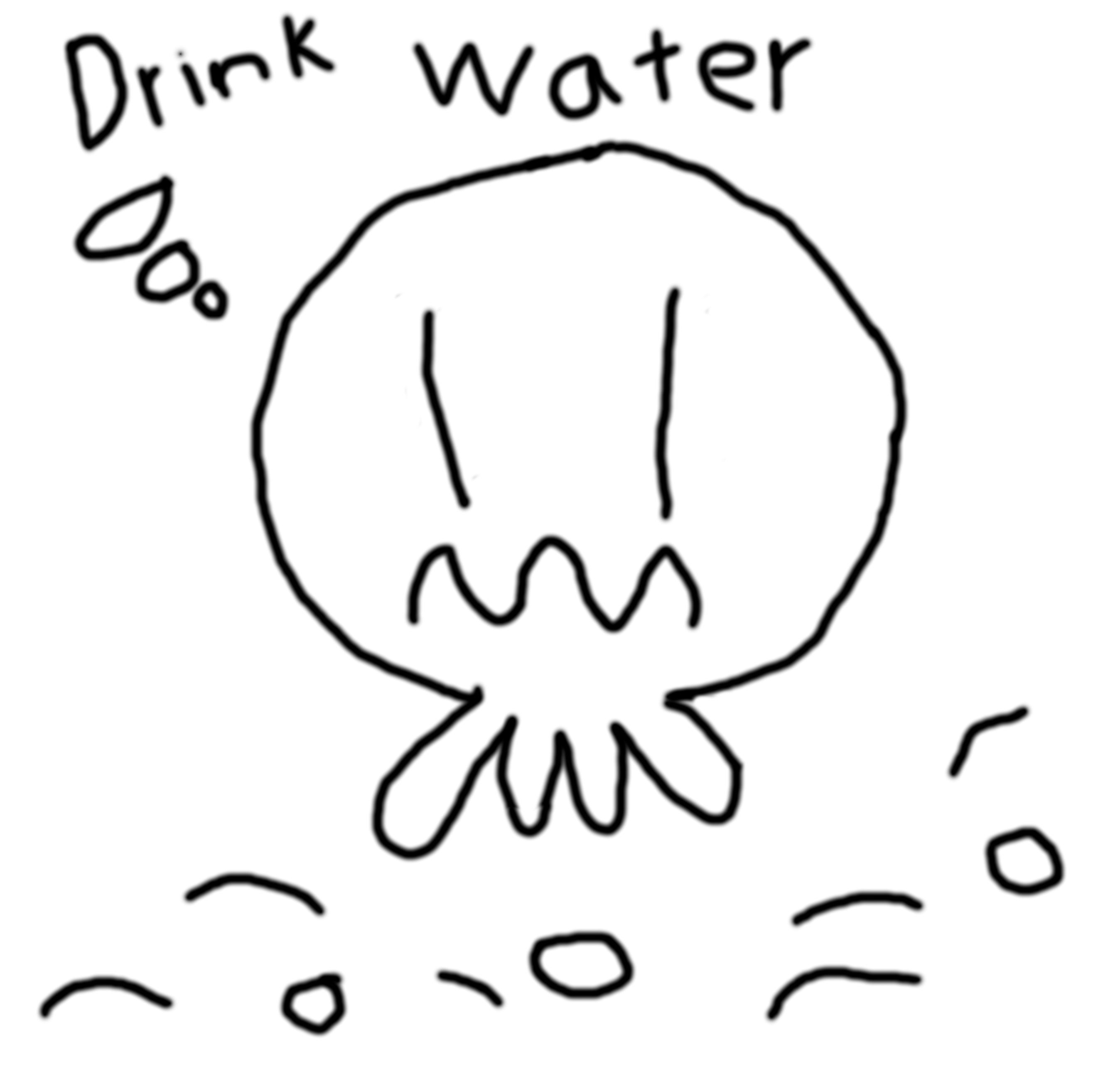 gentle reminders Octopus say “drink water”